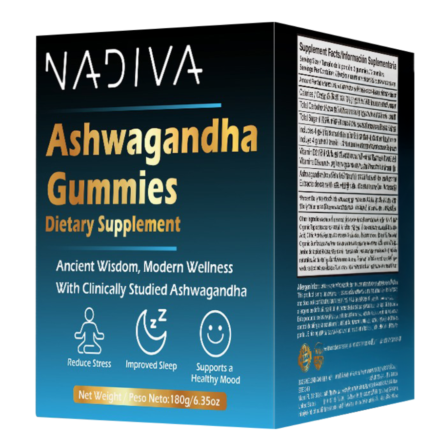 Nadiva Ashwagandha Gummies | Natural Stress Relief & Daily Balance