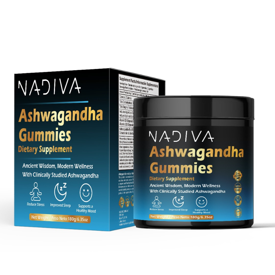 Nadiva Ashwagandha Gummies | Natural Stress Relief & Daily Balance