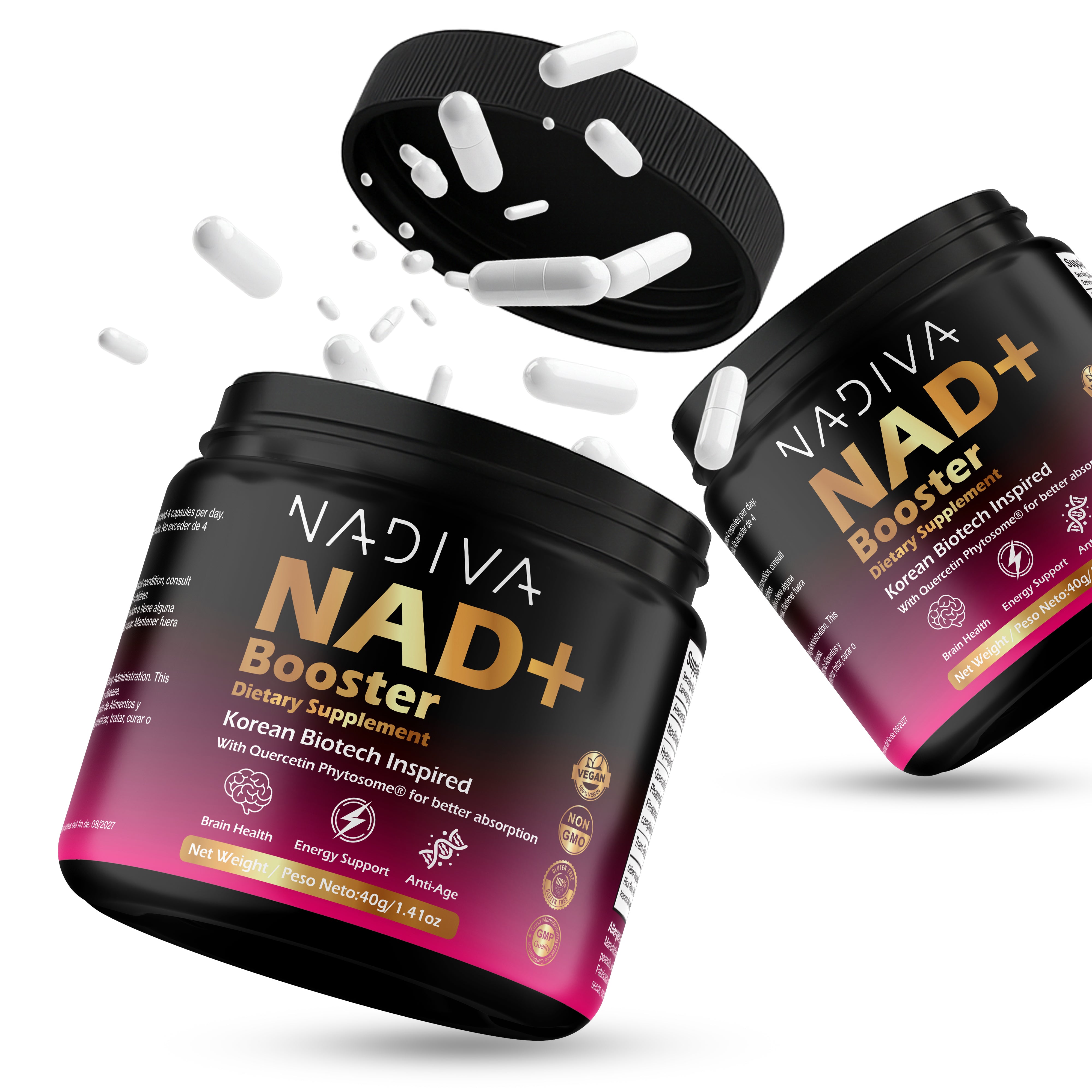 NAD+Booster - Liposomal Niacinamide Riboside + Resveratrol | 900 mg